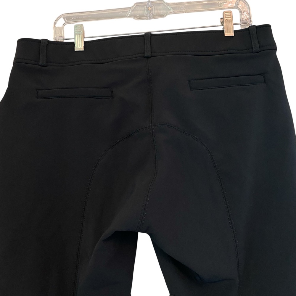 SmartPak Piper Black Knee Patch Riding Breeches Lined Pants 34R Equestrian - Picture 9 of 14